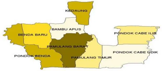 Gambar 4.1   Peta Kecamatan Pamulang 