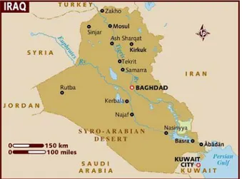 Gambar 2.3 Peta Wilayah Irak  