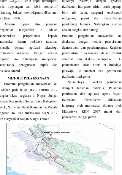 Gambar 1. Peta Kabupaten Solok 