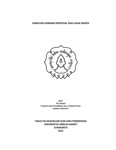 PANDUAN SEMINAR PROPOSAL DAN UJIAN SKRIPSI. Oleh: Tim Skripsi Program ...