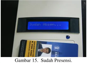 Gambar 15.  Sudah Presensi. 