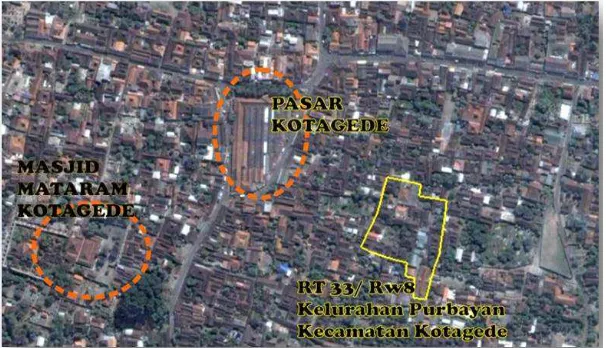 Gambar 4: Lokasi penelitian (Kelurahan Purbayan, Kotagede, Yogyakarta