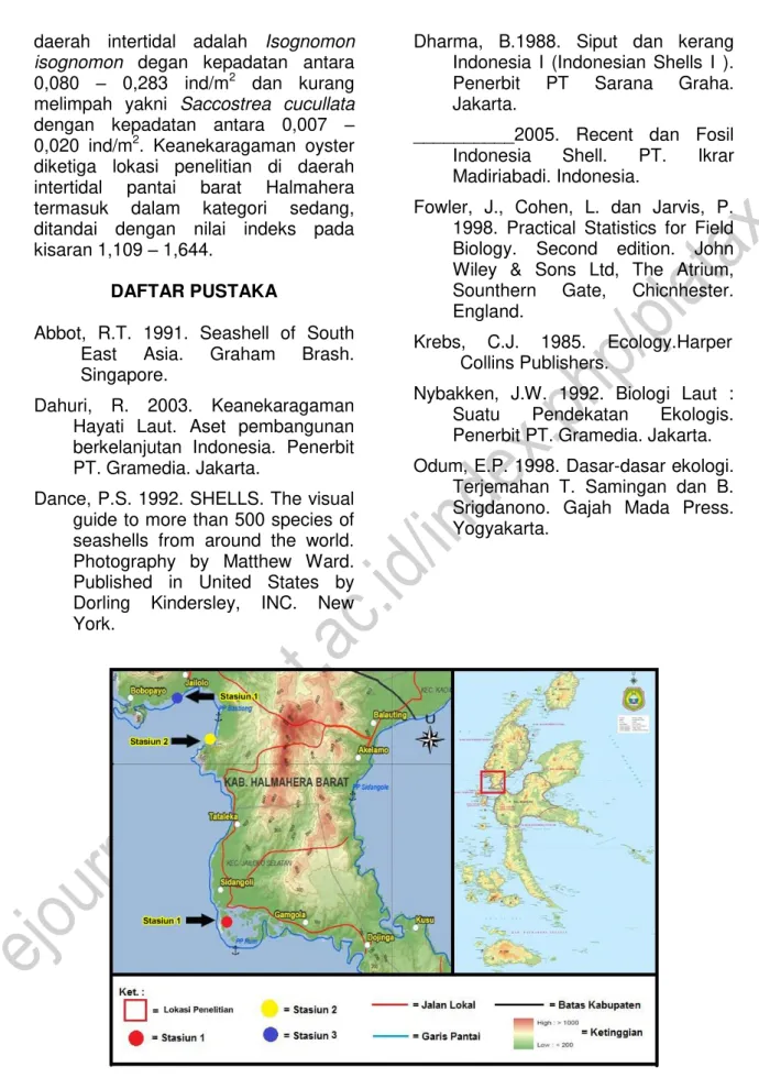 Gambar 1.   Lokasi penelitian  