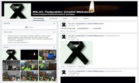 Gambar 4.8. Profil Akun facebook RSK Dr Tadjuddin Chalid 
