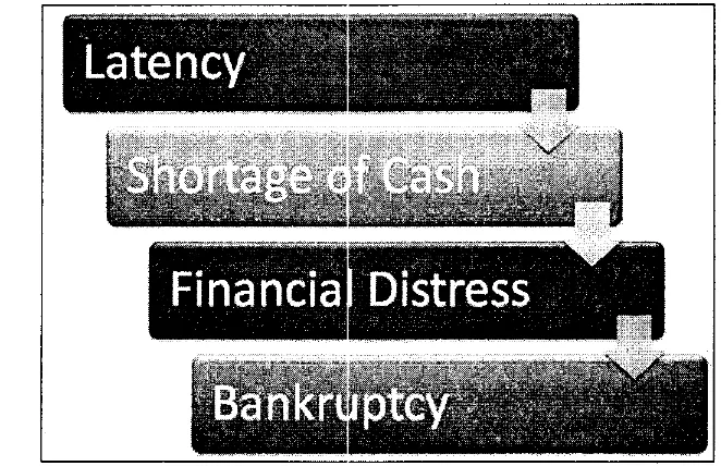 Gambar 1. The Stages of Bankruptcy 
