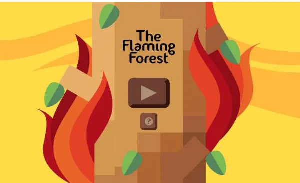 Gambar 03. Home Menu game mobile The Flaming Forest 