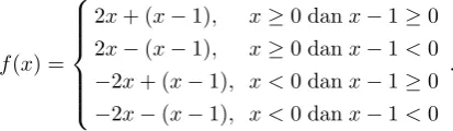 Gambar 2: Graﬁk f(x) = 2|x| + |x − 1|