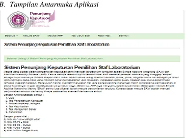 Gambar  1  merupakan  form  login  user  untuk  menjalankan  aplikasi  pemilihan  staf  laboratorium  komputer