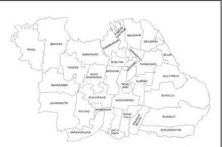 Gambar 3.1 Peta Kota Surabaya 