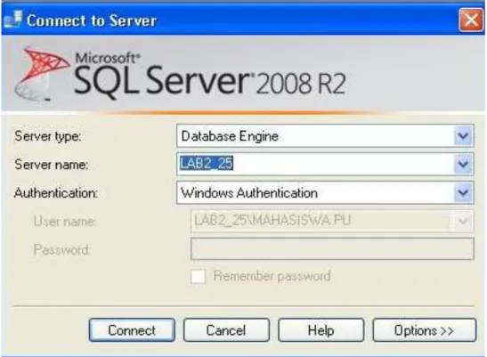 Gambar II.1. Tampilan Utama SQL Server 2008 