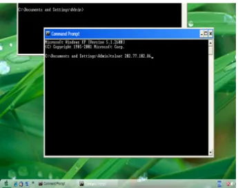 Gambar 4.13. Tampilan komputer uji coba saat mengakses Maxial Server pada  Server 1 
