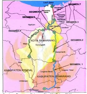 Gambar 2.2. Peta Segmen Sungai Kaligarang 