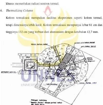 Gambar 2.7. Skema Melintang Reaktor Kartini 