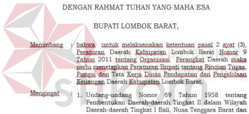 Gambar 4.3 Job Description DPPKD Lombok Barat  6.  Proses Bisnis di DPPKD 
