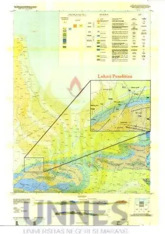 Gambar 2.1 Peta Geologi Lembar Rembang Jawa (Kadar & Sudijono, 1993) 