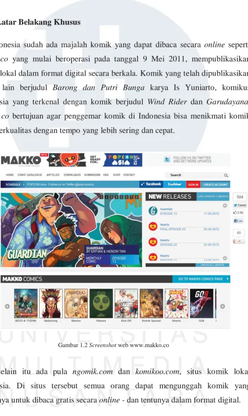 Gambar 1.2 Screenshot web www.makko.co