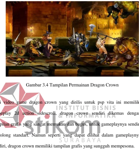 Gambar 3.4 Tampilan Permainan Dragon Crown 