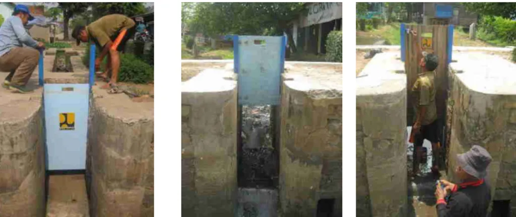 Gambar 5.  Pintu Bambu Laminating yang Diganti dan Diperbaiki 