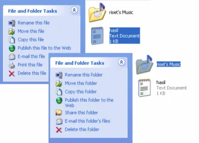 Gambar 3.28. folder khusus yang disediakan oleh Windows XP 