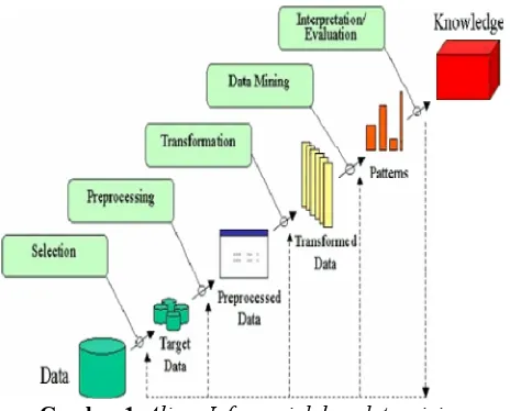 Gambar 1. Aliran Informasi dalam data mining