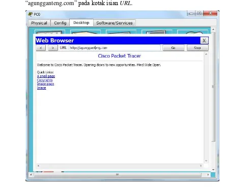 Gambar diatas menunjukkan Web Server sudah berhasil dibuka. 