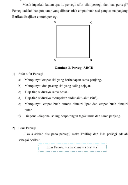 Gambar 3. Persegi ABCD