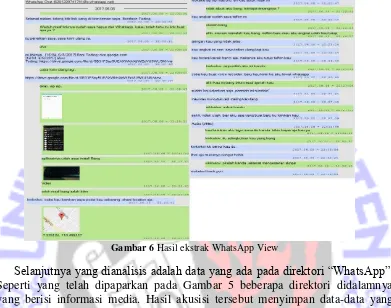 Gambar 6 Hasil ekstrak WhatsApp View 