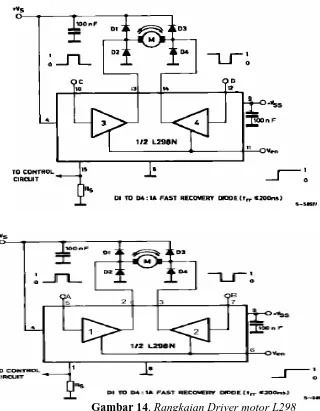 Gambar 14. Rangkaian Driver motor L298 