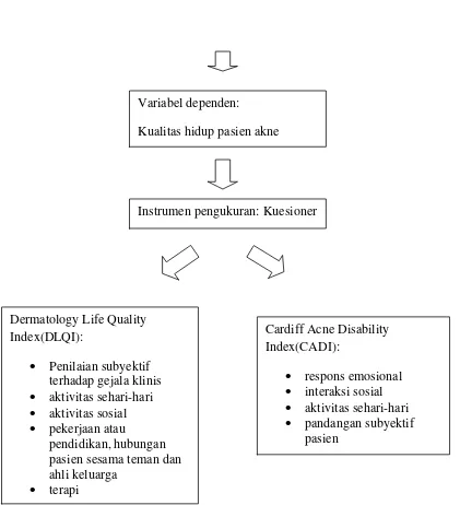 Gambaran 3.2: Definisi operasional penelitian kualitas hidup pada pasien akne   