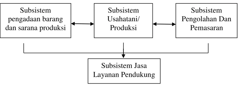 Gambar 2.1 Sistem agribisnis 