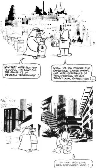 Figure 1. Traditional environments have lost their identity by imposing the international functional style 