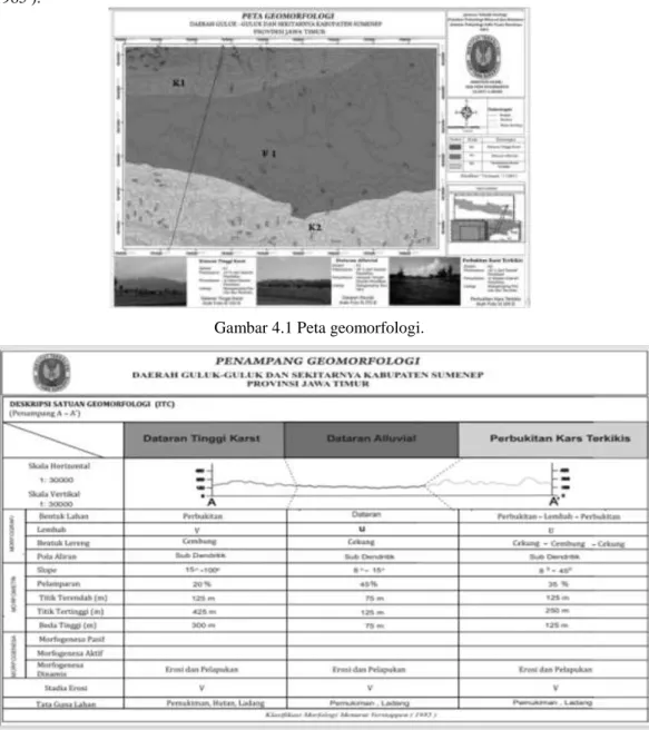 Gambar 4.1 Peta geomorfologi. 