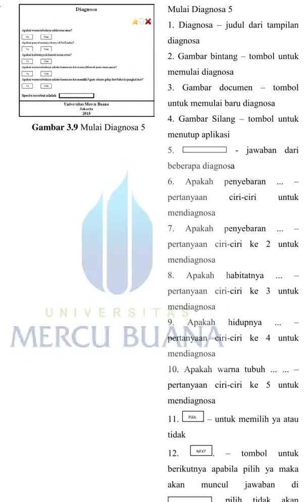 Gambar 3.9  Mulai Diagnosa 5 