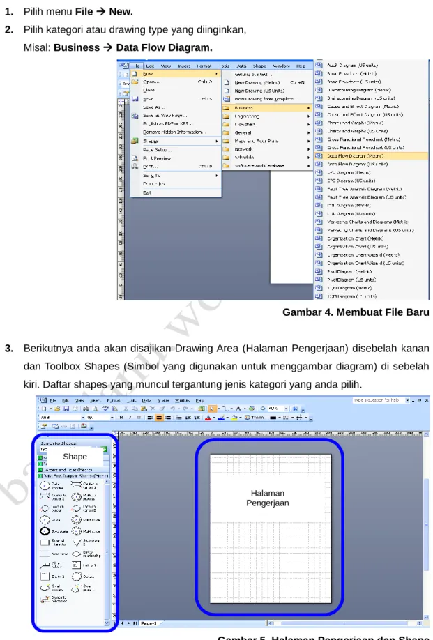 Gambar 4. Membuat File Baru 