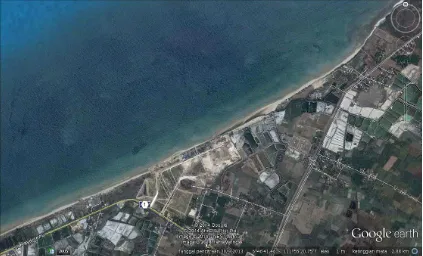 Gambar 1.4. Citra Satelit Sisi Barat Pesisir Pantai Tuban 
