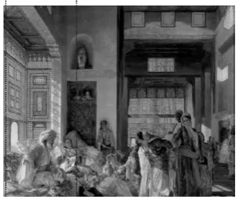 Figure 7. The Hareem, Cairo. 1849.  (Source: Benjamin, 79) 