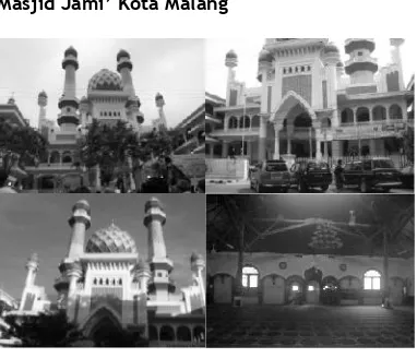 Gambar 1. Masjid Jami’ Kota Malang(Sumber: Hasil dokumentasi, 2010)
