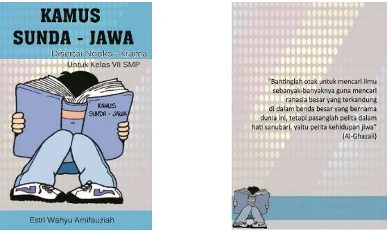 Gambar 4.1 Gambar sampul kamus Sunda-Jawa tampak depan dan 