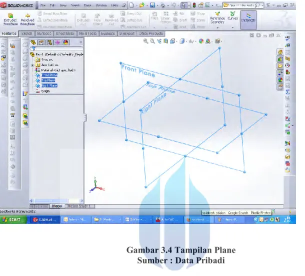 Gambar 3.4 Tampilan Plane  Sumber : Data Pribadi 