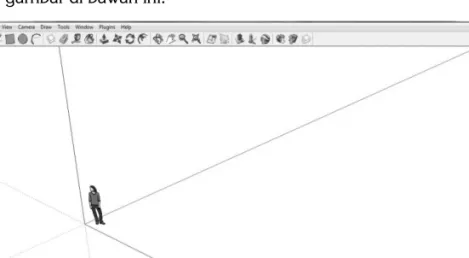Gambar 1.1 Tampilan awal layar Google SketchUp 