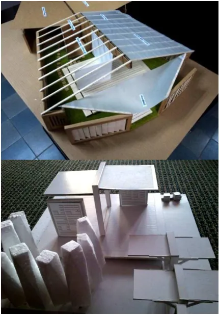 Figure 12: The design is open to maximize the potential of solar light and windSources: Design from 2 nd year Architecture Students “temporary praying platform” 
