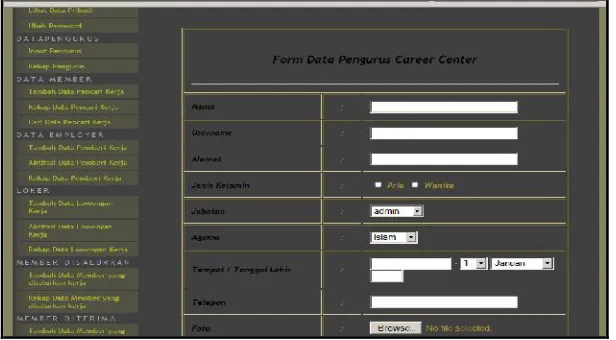 Gambar 12. Halaman Data Pribadi