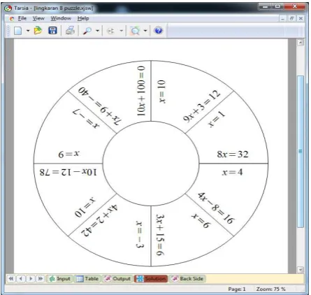 Gambar 1. Menu utama Formulator Tarsia 