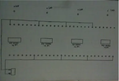 Gambar 4.1. Rancangan rangkaian protoboard.  2) Rancangan Rangkaian Keseluruhan Prototipe 