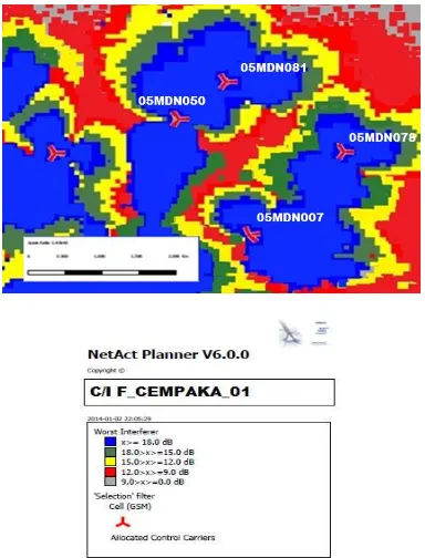 Gambar 3.2 C/I plot Site Sampel F_CEMPAKA_01 
