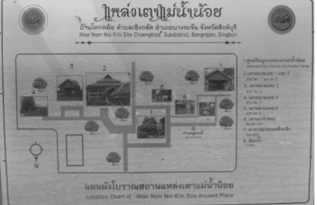 FOTO  11. Tapak arkeologi Mae Nam Noi kiln site di Choengklad, 