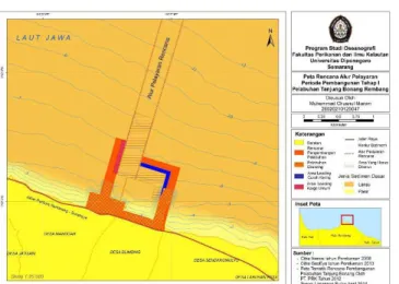 Gambar 10.  Peta Alur Pelayaran Rencana Pelabuhan Tanjung Bonang pasca pembangunan  tahap I