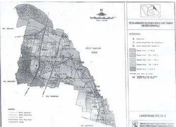 Gambar 2. Ilustrasi Hubungan Antara Air Tawar dengan  Air Asin di Daerah Pesisir (Ambarsari, 2013)