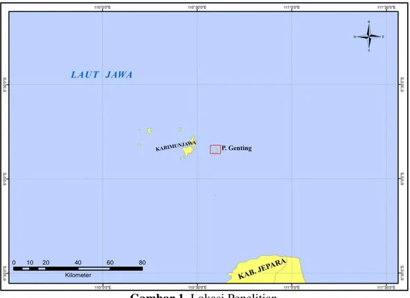 Gambar 1.  Lokasi Penelitian  Keterangan : 