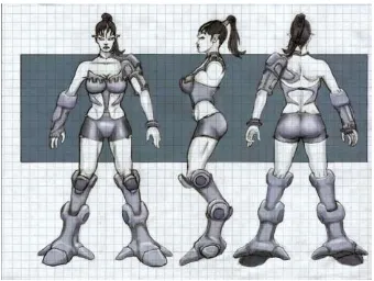 Gambar 3 Turranound-Female Cyborg 
